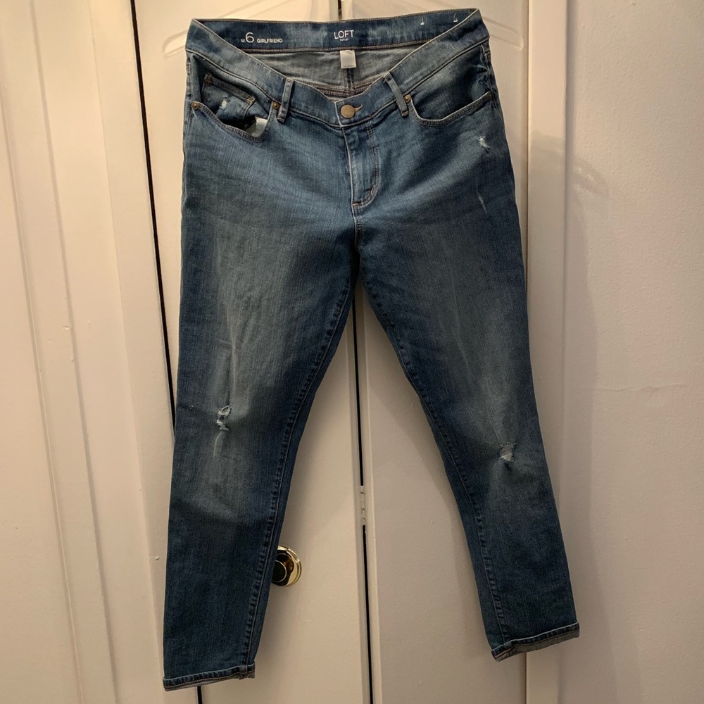 LOFT Distressed Jeans